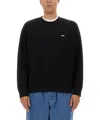 Obey Men's Lightweight Crewneck Sweatshirt Bold Box Fit Premium Crew Fleece Black