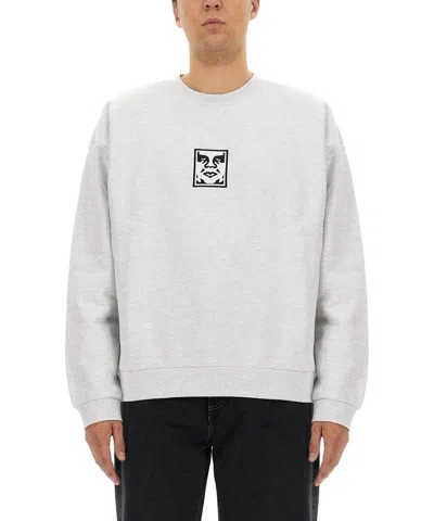 Obey Sweatshirt In Gray