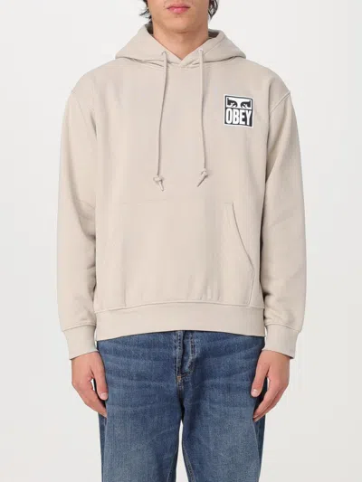 Obey Sweatshirt  Men Colour Silver In Silber