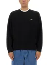 Obey Men's Lightweight Crewneck Sweatshirt Bold Box Fit Premium Crew Fleece Black