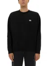 Obey Logo-patch Sweatshirt In Black
