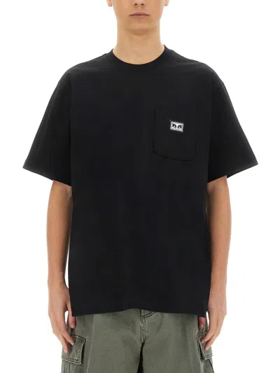 Obey T-shirt Eyes Con Taschino In Black