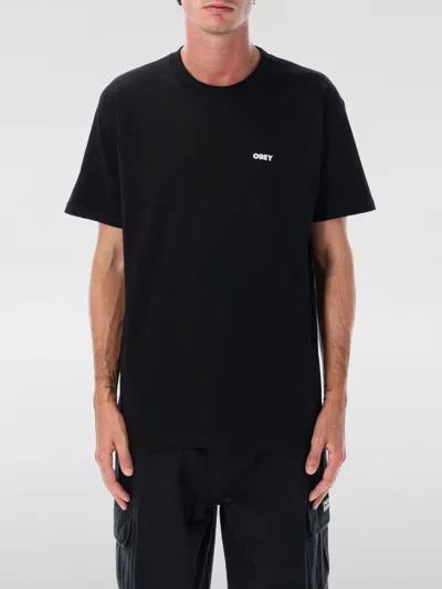 Obey Graphic T-shirt In Black