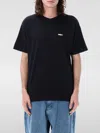 Obey Man T-shirt Black Size Xl Cotton In 黑色