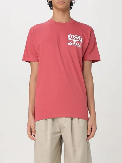 Obey T-shirt  Men Color Red
