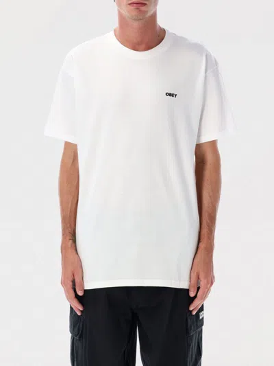 OBEY T-SHIRT OBEY MEN COLOR WHITE,H41036001