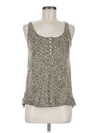 Pre-owned Obey Tank Top Gray Halter Neckline Tops