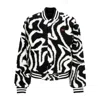 Obey Teddy Bear Women's Mazy Varsity Jacket Black Multi In Black Multi