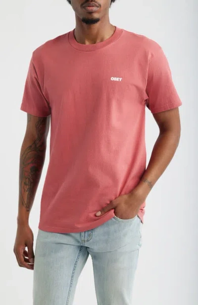 Obey The Medium Is The Message Graphic T-shirt In Pink