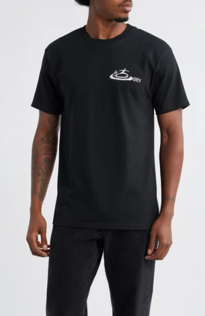 Obey The Rhythm Graphic T-shirt In Black