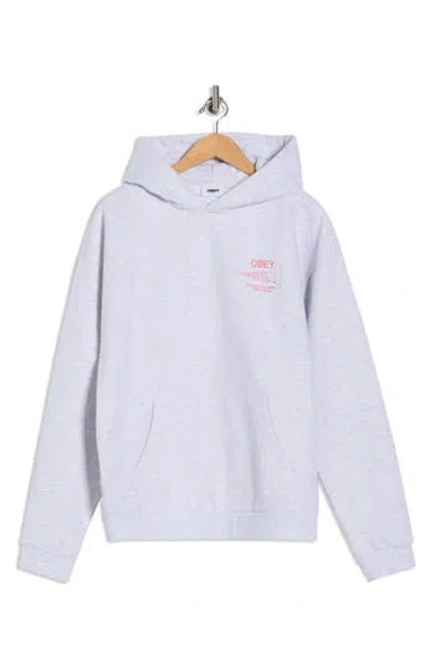Obey Things Happen Extra Heavyweight Hoodie In Metallic
