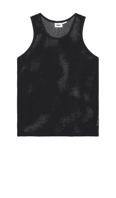 Obey Tower Mesh Tank In 黑色