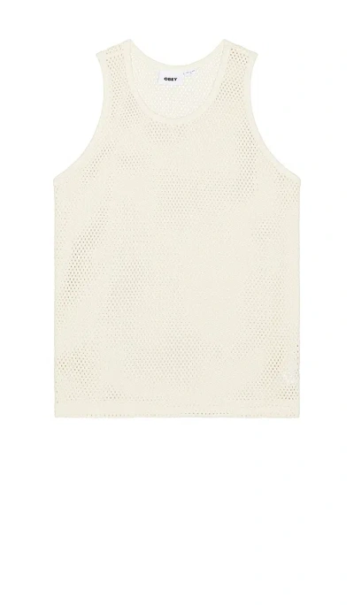 Obey Tower Mesh Tank In 未漂白