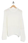 Obey Trivia Open Knit Sweater In White