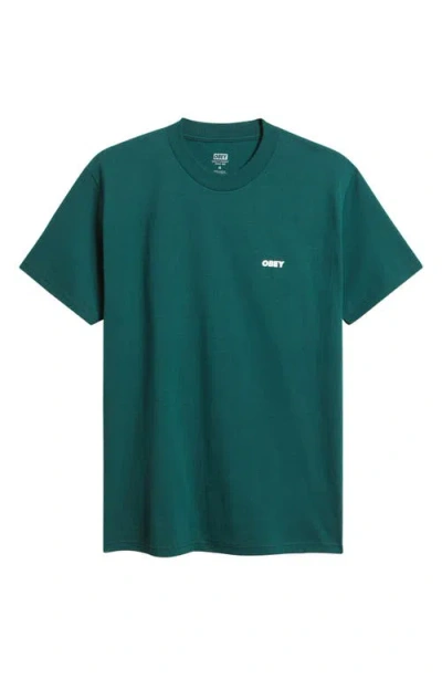 Obey Truth To Power Graphic T-shirt In Green