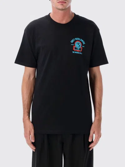 Obey T-shirt Men Color Black In Multi