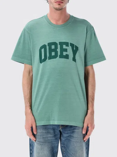 Obey T-shirt Men Color Green
