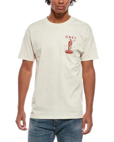 Obey T-shirt In Neutral