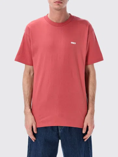 Obey T-shirt  Men Color Red In Multi