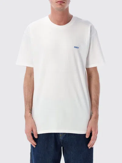 Obey T-shirt  Men Color White In Animal Print