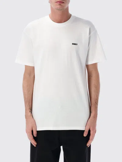Obey T-shirt  Men Color White In Multi