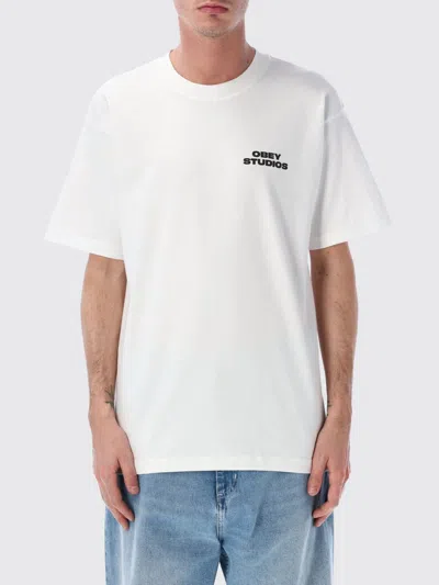 Obey T-shirt  Men Color White In Multi