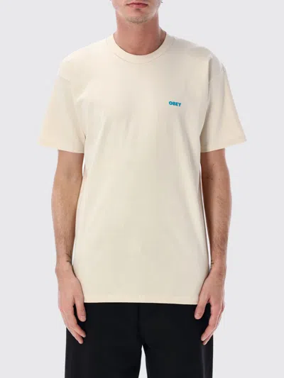 Obey T-shirt  Men Color White In Neutral