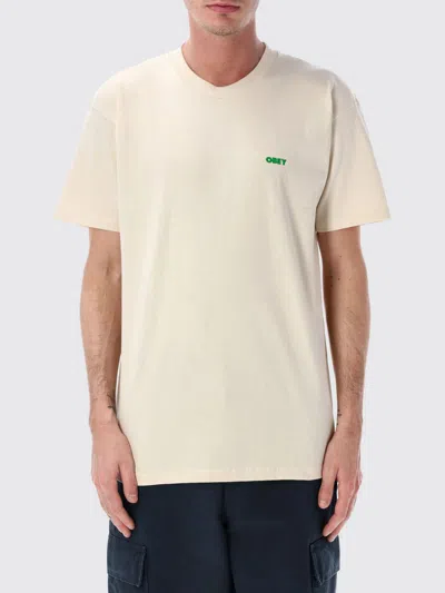 Obey T-shirt  Men Color White In Neutral
