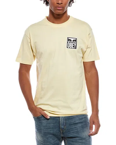 Obey T-shirt In Neutral