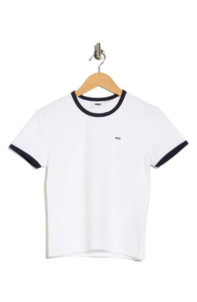 Obey Tyler Ringer T-shirt In White