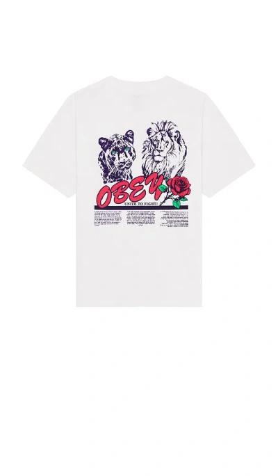 Obey Unite & Fight Tee In White