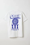 Obey Uo Exclusive Uplift Graphic Tee In White, Men's At Urban Outfitters In White