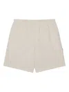Obey Utility-pocket Denim Shorts In Metallic