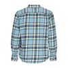 Obey Vince Woven Men's Long Sleeve Shirt L/s Artic Blue Multi In Artic Blue Multi