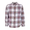Obey Vince Woven Men's Long Sleeve Shirt L/s Unbleached Multi In Unbleached Multi