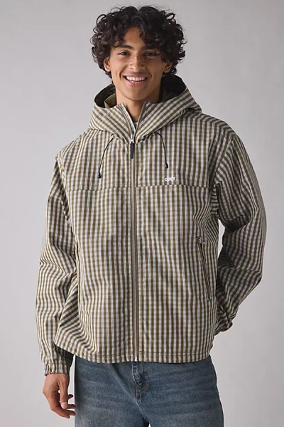 Obey Vista Jacket In Plaid, Men's At Urban Outfitters In Green