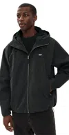 Obey Vista Nylon Technical Jacket Black In Black