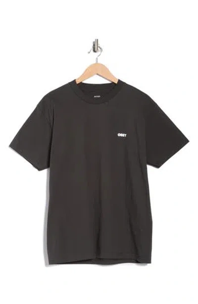Obey Visual Studies Graphic T-shirt In Gray