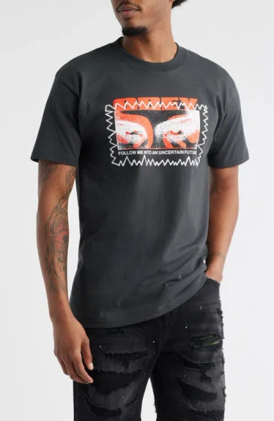 Obey Vital Signs Graphic T-shirt In Gray