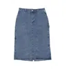 Obey W Painter S Midi Skirt Light Indigo Women's Long Skirt In Light Indigo