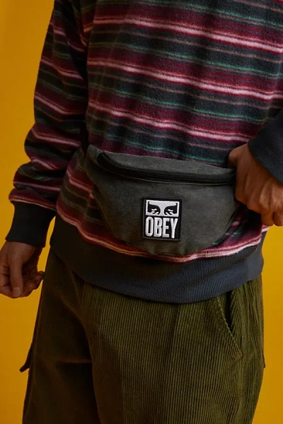 Obey Waisted Ii Hip Bag In Black, Men's At Urban Outfitters In Blue