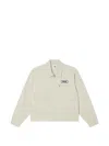Obey Logo-patch Work Jacket In Neutral