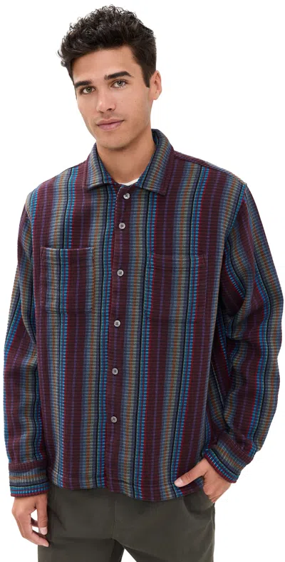 Obey Wanderer Woven Shirt Sepia Multi