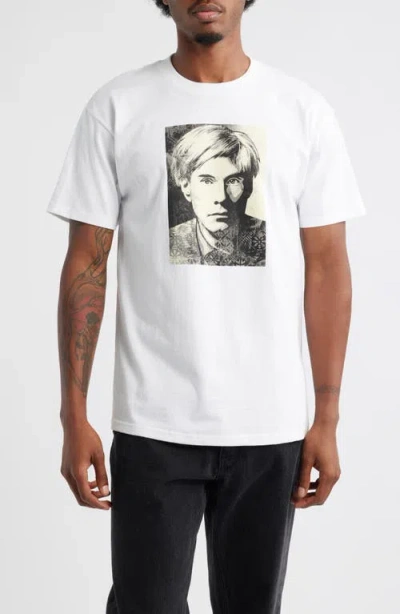 Obey Warhol Graphic T-shirt In White