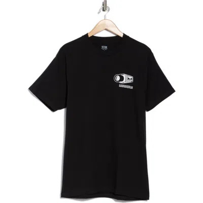 Obey Warning Graphic T-shirt In Black