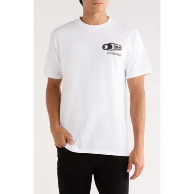 Obey Warning Graphic T-shirt In White