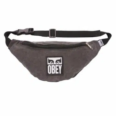 Obey Wasted Hip Bag Ii (pigment Black) In Brown