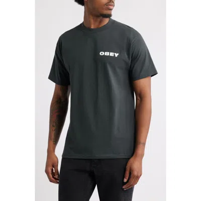 Obey We See You Graphic T-shirt In Green
