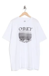 Obey Welcome To Paradise Graphic T-shirt In White