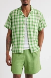 Obey Weldon Check Short Sleeve Cotton Button-up Shirt